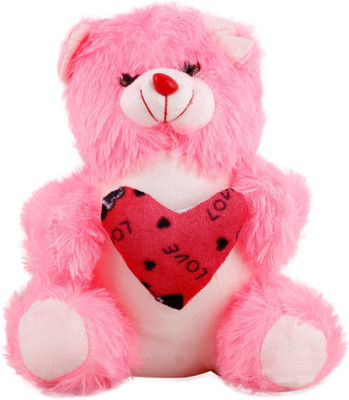 

TAVISH Spongy Teddy Bear Soft Toy Gifts (Pink) - 12 cm(Pink)