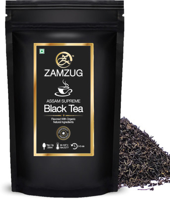 

zamzug Assam Supreme Black Tea Unflavoured Black Tea(100 g, Pouch)