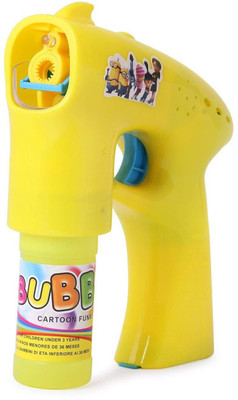 

Nyrwana Bubble Gun with 2 Bubble Bottle Inside - Multi Color Toy Bubble Maker