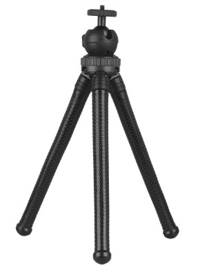 

Kamron GP-01 Multi-Functional, Flexible Mini Tripod for Go-Pro, DSLR Cameras Tripod(Black, Supports Up to 3000 g)