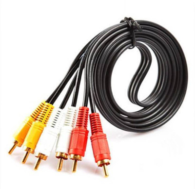 

Kebilshop TV-out Cable TV-out Cable Pure Copper 10 meter 3 RCA - 3 RCA Composite Audio Video AV Cable TV LCD LED DTH - 10 meter (Multicolor, For TV, 10)(Multicolor, For TV)