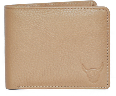 

SOFTBULL Men Casual Beige Genuine Leather Wallet(6 Card Slots), Light beige