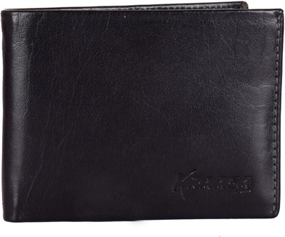 

Kraasa Men Casual Black Genuine Leather Wallet(6 Card Slots)