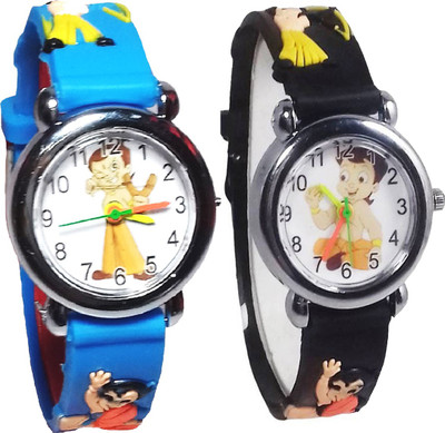 

Crysta Fashion Chota Bheem Kids Watch (Crysta Fashion) (Also best for Birthday gift and return gift for kids) Pack of 2, Watch - For Boys