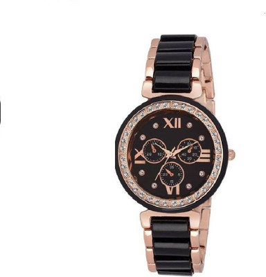 

Glamexy new black & white girls watches Watch - For Girls