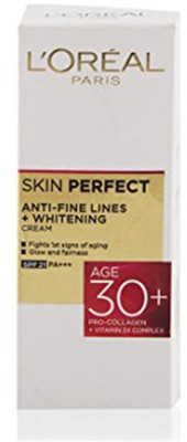 L'Oreal Paris Skin Perfect Anti-Fine Lines + Whitening Cream Age 30+ 18g(18 g)