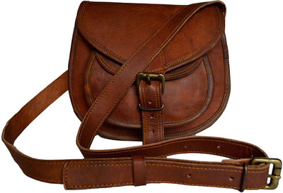 

The Artists Creation Genuine Leather Small Casual Bags For Women Shoulder Purse Daily Use Cross-body Sling Bag(Brown, 2 L)