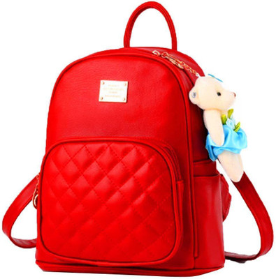 

New Eva teddy Backpack(Red, 10 L)