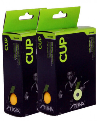 

Cosco Stiga Cup 40mm Table Tennis Ball(Pack of 2, Orange)