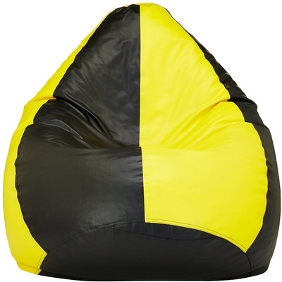 Tradesk XXL Tear Drop Bean Bag Cover  (Without Beans)(Multicolor)