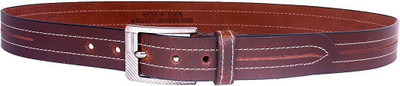 

SHYAMKRIPA Men Casual Brown Genuine Leather Belt