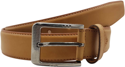 

Baluchi Men Casual Khaki Artificial Leather Belt, Tan