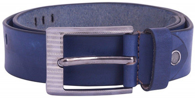 

SHYAMKRIPA Men Casual Blue Genuine Leather Belt