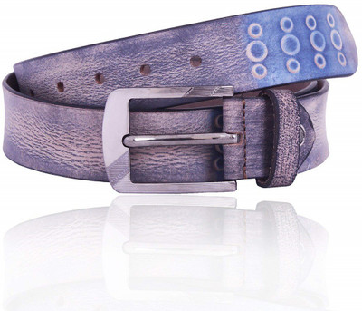 

SHYAMKRIPA Men Casual Blue Genuine Leather Belt