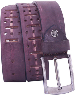 

SHYAMKRIPA Women Casual Purple Genuine Leather Belt, Maroon