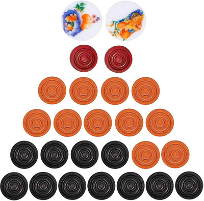 

QUINERGYS ® Professional Grade Carrom Heavy Duty Wooden Coins Set Carrom Pawns(Pack of 24)