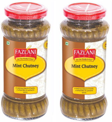 

Fazlani Foods Ready To Eat Pack of 2 Mint Chutney Paste(300 g)