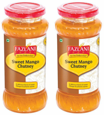 

Fazlani Foods Ready To Eat Pack of 2 Sweet Mango Chutney Paste(350 g)
