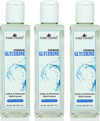 

Park Daniel Premium Glycerine - For Softens & Moisturises, Multi-Purpose Combo Pack of 3 bottles of 200 ml(600 ml)(600 ml)