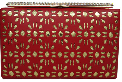 

Hyna design Casual, Party Red Clutch