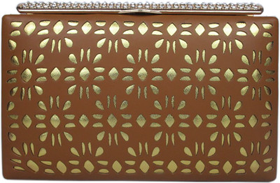 

Hyna design Casual, Party Tan Clutch