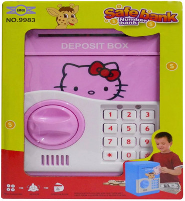 

KHELKHILONENX PASSWORD MONEY BANK HELLO KITTY DESIGN - PINK Coin Bank(Pink)