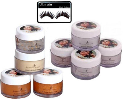

Ultimate Eyelashes & Shahnaz Hussain Skin Radiance 24 Carat Gold & Skin Revival Diamond Facial Kit(Set of 3)