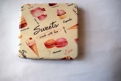 

oramsa Premium Designer Sweets Printed Compact Mirror - Dual Mirror, Normal and 3x Magnification