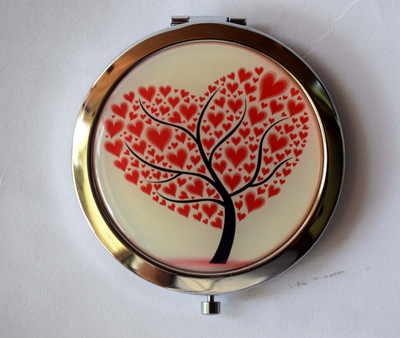 

oramsa Designer Printed Compact Mirror - Dual Mirror, Normal and 3x Magnification