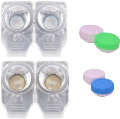 

Choice Empire 2 Pair Zero Power Monthly Contact Lens Without Solution - Blue-Gold Color Lens Monthly Contact Lens(0 dioptres, Blue, Gold, Pack of 4)