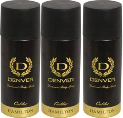 

Denver CALIBER Body Spray - For Men(495 ml, Pack of 3)