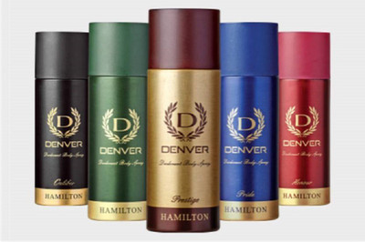 

Denver CALIBER/HAMILTON/PRESTAGE/PRIDE/HONOUR Body Spray - For Men(825 ml, Pack of 5)