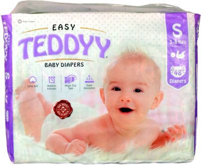 

Teddyy extra soft tape diapers - S(48 Pieces)