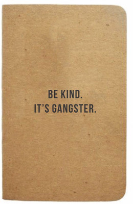 

The Art People A6 Notebook(GANGSTER A6 RULED NOTEBOOK, Brown)