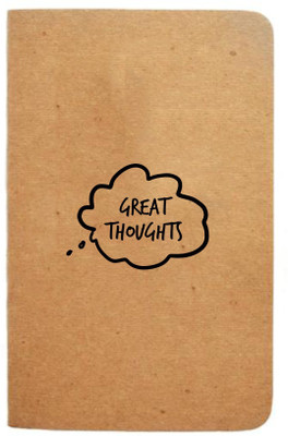

The Art People A6 Notebook(GREAT THOUGHTS A6 RULED NOTEBOOK, Brown)