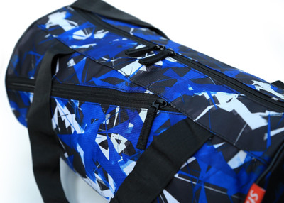 sfane Printed Blue Duffel Sports Gym Bags Gym Bag(Blue)