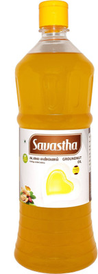 

Savastha Natural Cold Pressed Groundnut (Peanut) Oil Groundnut Oil 1 L Plastic Bottle