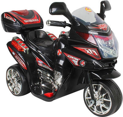 

Baybee Samurai FX PB-378R Battery Operated Bike with MP3 Player with 25 Kg Weight Capacity Bike Battery Operated Ride On(Black)