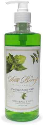 

Silkberry 3 Herbs (Neem, Basil & Mint) Refreshing Face Wash(500 ml)