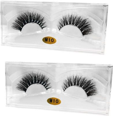 

sweetpea Human Hair Handmade Eye Lashes Thin Thick Various Options (set of 2)(Pack of 2)