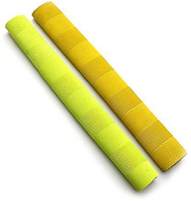 

QUINERGYS ® Professional Grade Sweat & Shock Absorber -Chavtec - Cricket Bat Grip Chevtec(Green, Yellow, Pack of 2)