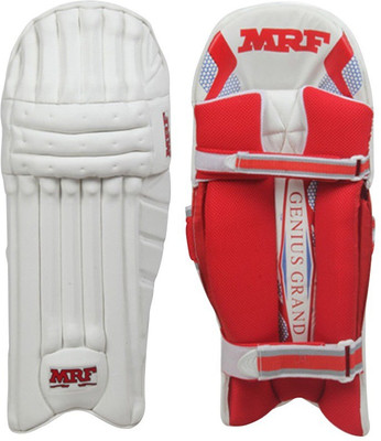 MRF GENIUS GRAND, SIZE-MEN Men's (39 - 43 cm) Batting Pad(White, Above 18 Years)
