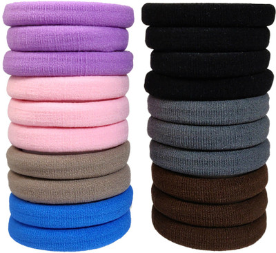 

Ammvi Creations Set of 20 Pastel Shades High Quality Womens Elastic Hair Ties for Ponytails Rubber Band(Multicolor)