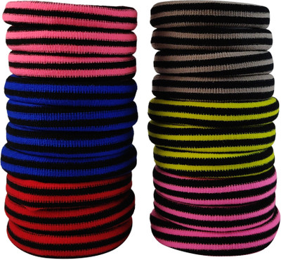 

Ammvi Creations Set of 30 hair bands Rubber Band(Multicolor)
