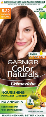 

Garnier Color Naturals, Shade 5.32 Hair Color(Caramel Brown)