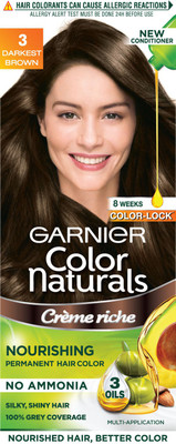 

Garnier Color Naturals, Shade 3 Hair Color(Darkest Brown)