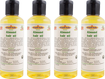 

Khadi India Santosh (Pack Of 4) Almond Hair Oil (210 ml Each) Hair Oil(210 ml)