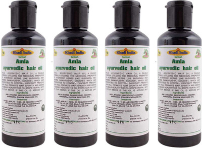 

Khadi India Santosh (Pack Of 4) Amla Ayurvedic Hair Oil (210 ml Each) Hair Oil(210 ml)