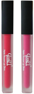 

Glam 21 Matte Mousse Lip Gloss Red & Pink(6 ml, Red, Pink)
