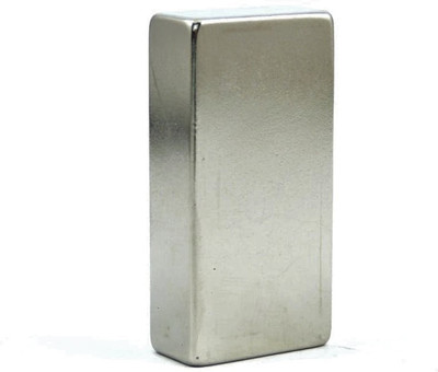 ART IFACT 1 Piece of 40mm x 20mm x 10mm Neodymium Magnets - N52 Block Magnets - NdfeB Fridge Magnet, Multipurpose Office Magnets, Magnetic Paper Holder Pack of 1(Silver)
